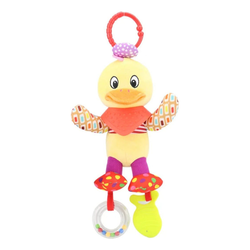 Juguete Peluche Sensorial Bebé Con Sonajero Y Mordedor