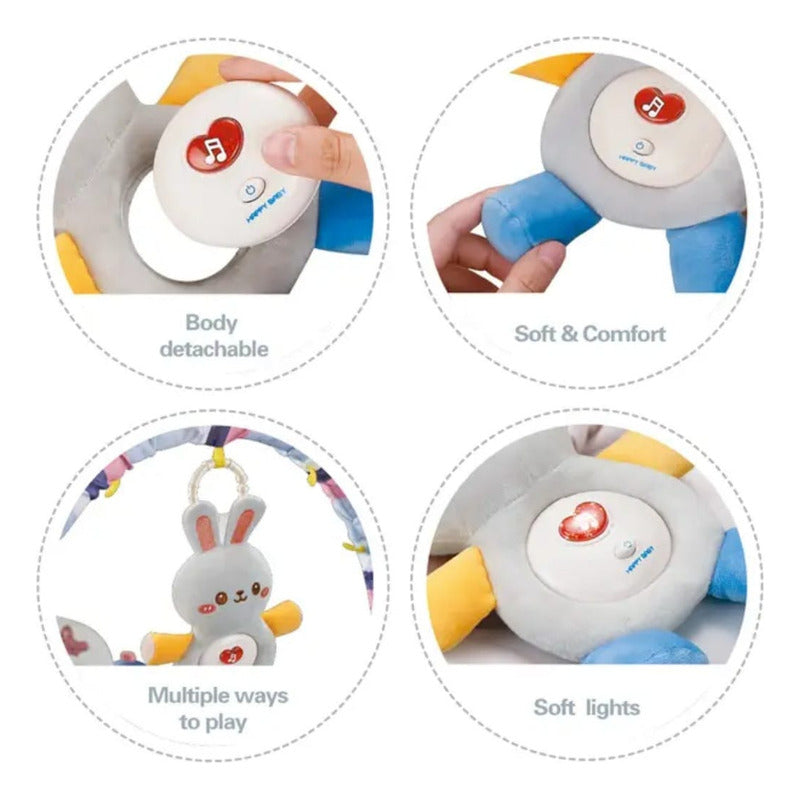 Peluche Con Luz Y Sonido Colgador Bebé