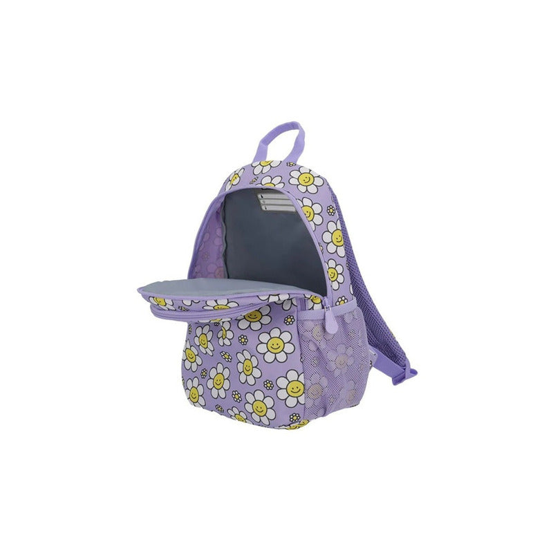Mochilas Infantiles Saxoline 13 Litros Color Lila Flores