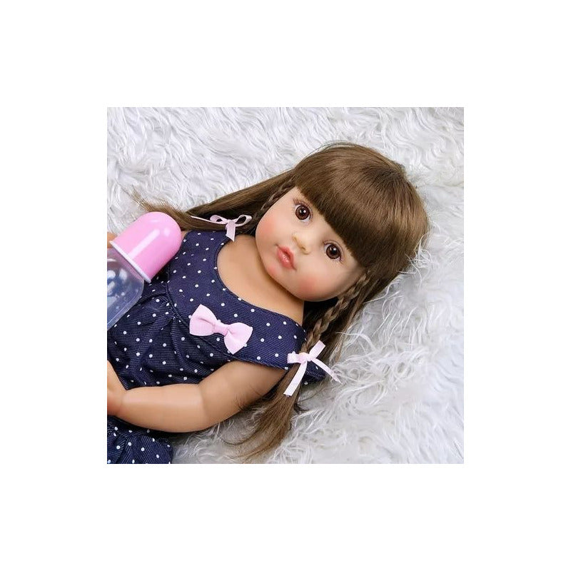Muñeca Reborn Bebe Realista Silicona 55 Cm