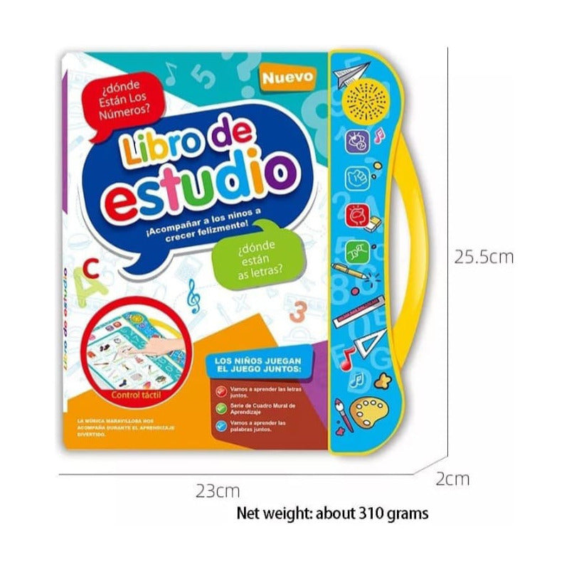Libro Didáctico Interactivo Aprendizaje Bilingüe Para Niños