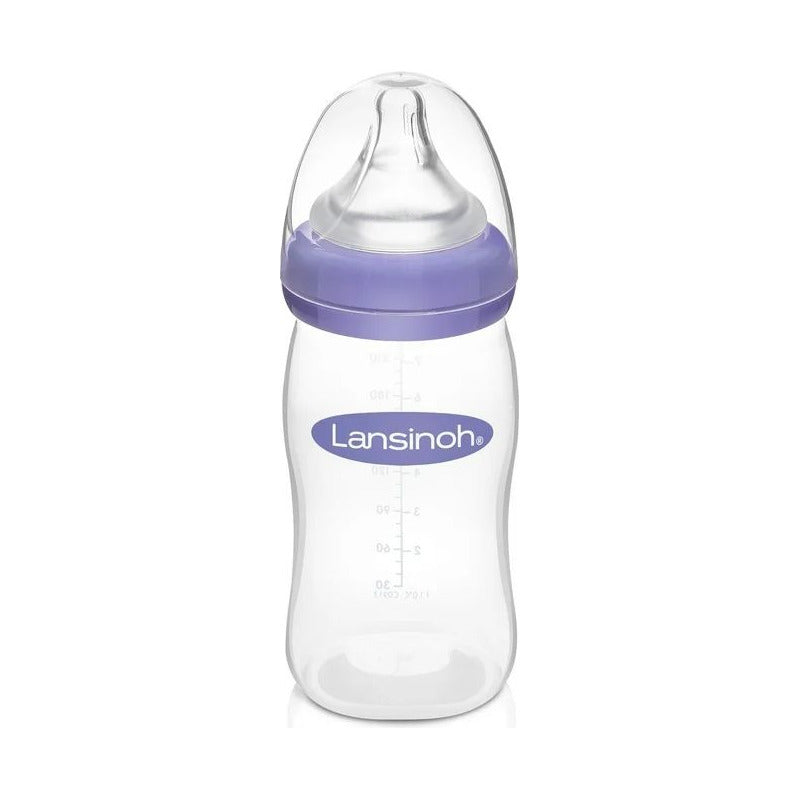 Mamadera Natural Wave Nipple Lansinoh 240ml Blanco