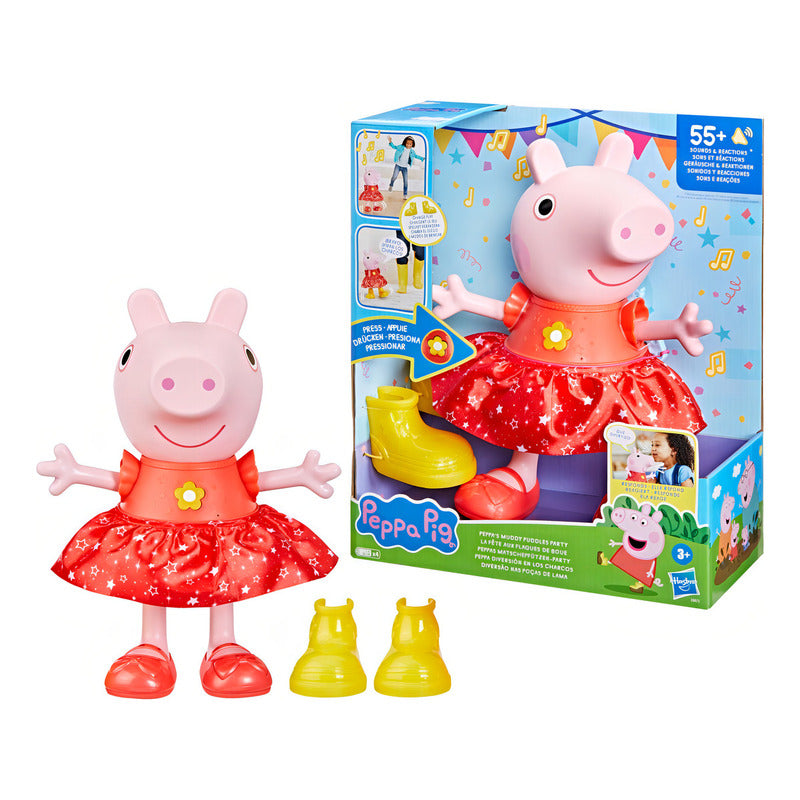 Muñeca Peppa Pig Diversión En Los Charcos Baila-movimiento