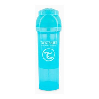 Mamadera Twistshake Anti-cólico 330ml Celeste Liso