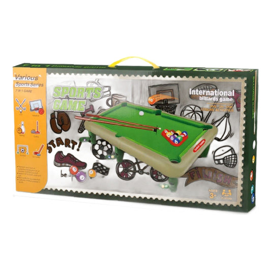 Juego De Mesa 7 en 1 - Billar - futbol - bowling - basket Niños