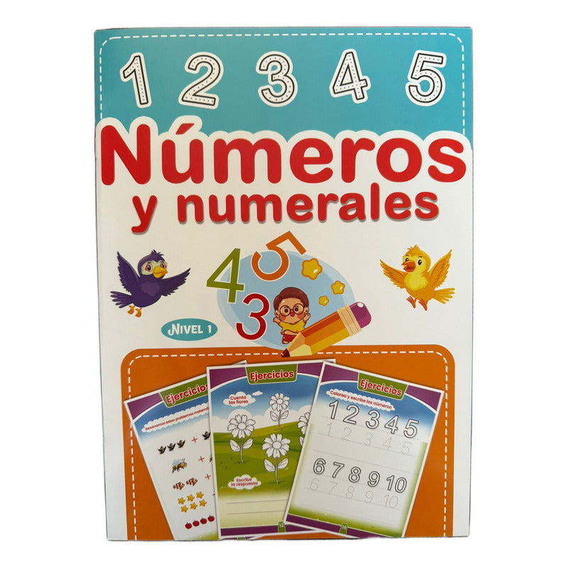 Pack Libro Caligrafía De Números Y Letras Niños