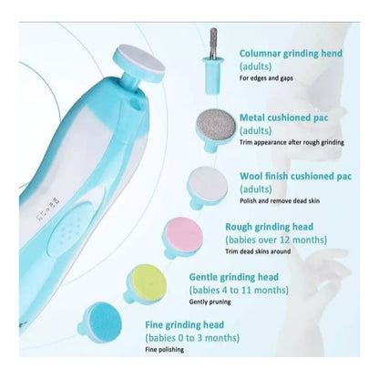 Lima De Uñas Para Bebe Eléctrico/ Cortador De Uñas Bebe