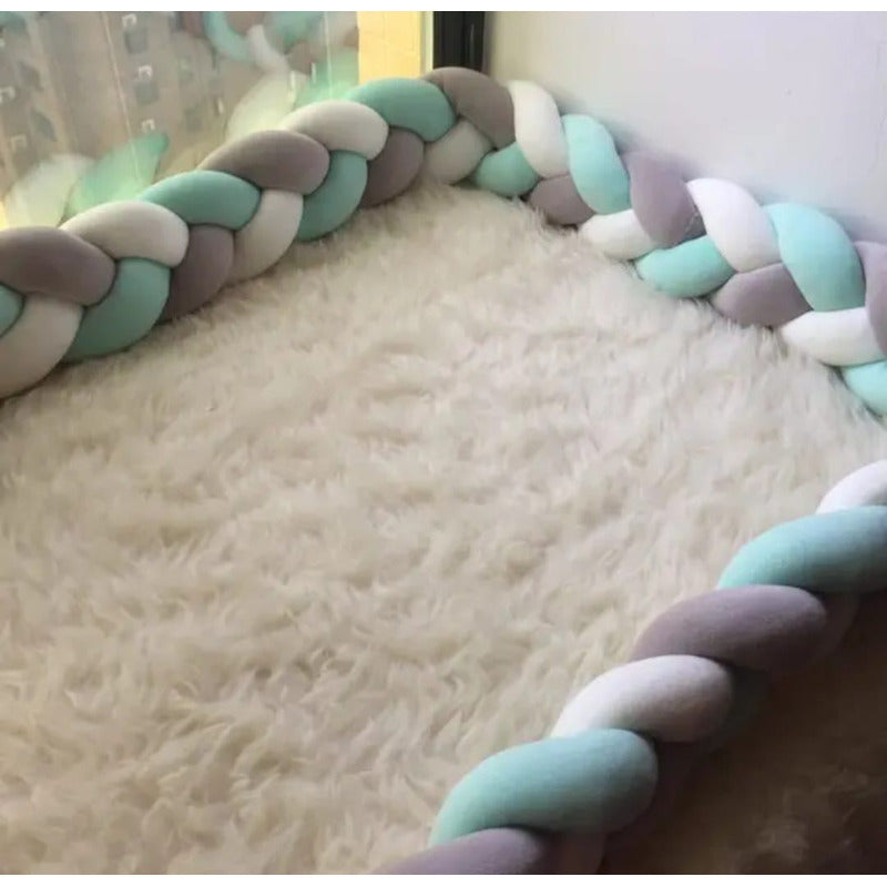 Trenza Cojín Seguridad Para Cuna Bebes Protección