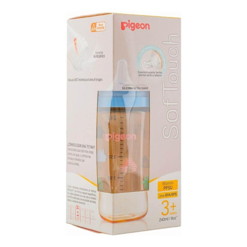 Biberón Mamadera Softouch Pigeon Ppsu Diseños 240ml