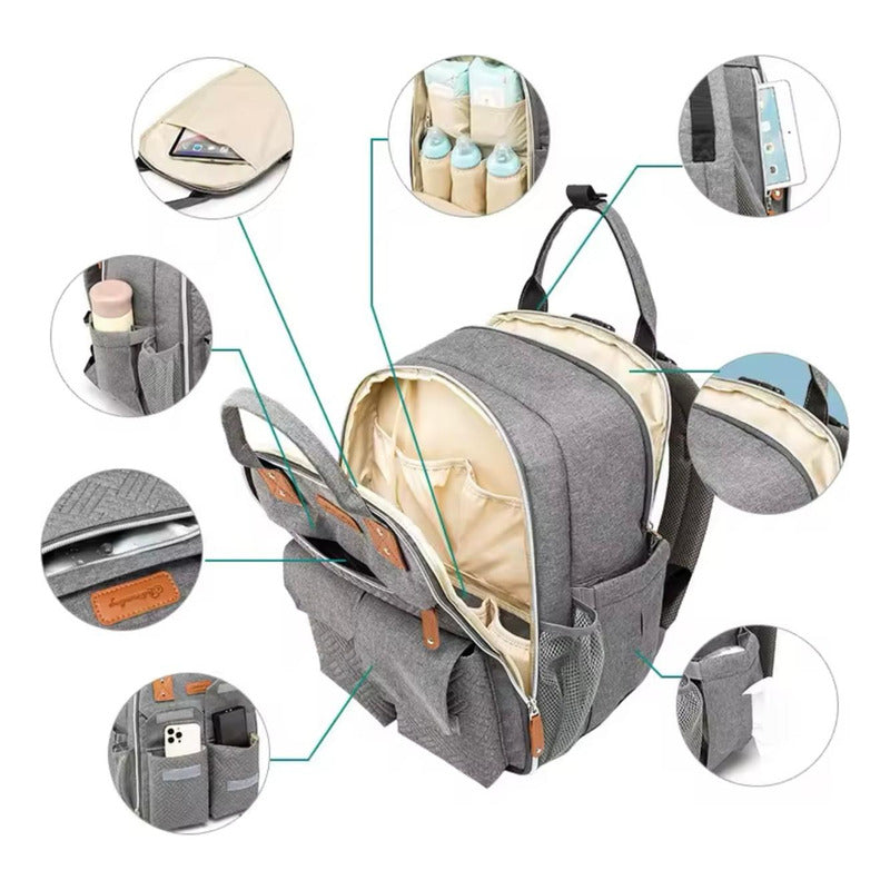 Mochila Maternal Multiusos Pañalera Mamá-bebe