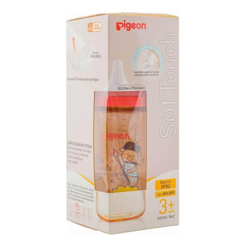 Biberón Mamadera Softouch Pigeon Ppsu Diseños 240ml