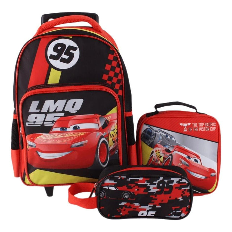 Mochila Infantil Con Rueda +lonchera+estuche Niños