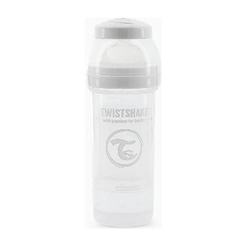 Mamadera Twistshake Anti-cólico 260ml Blanco Liso