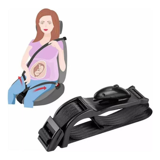 Cinturón De Seguridad Para Embarazadas Maternidad Adaptador Negro