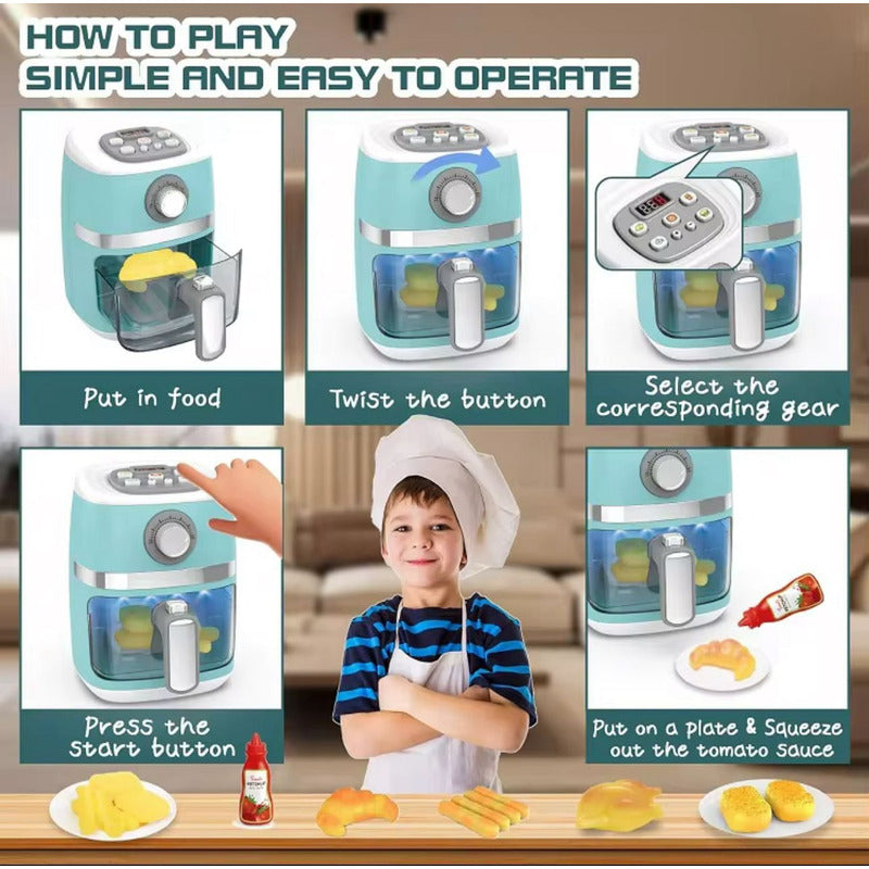 Juguete De Cocina Air Fryer De Juguete