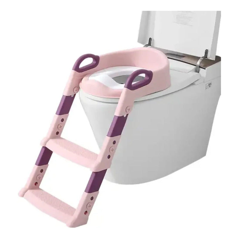 Asiento Adaptador Escalera Inodoro Wc Para Niños Acolchado