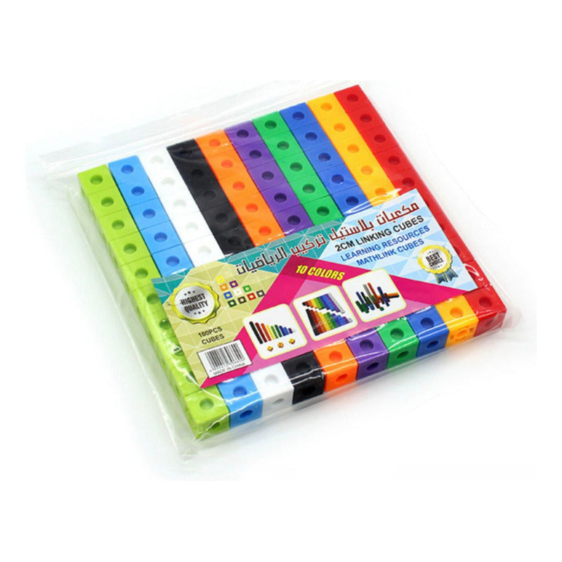 Bloques Conectores Uniflix Encaje Multicolor Niños 100pzs