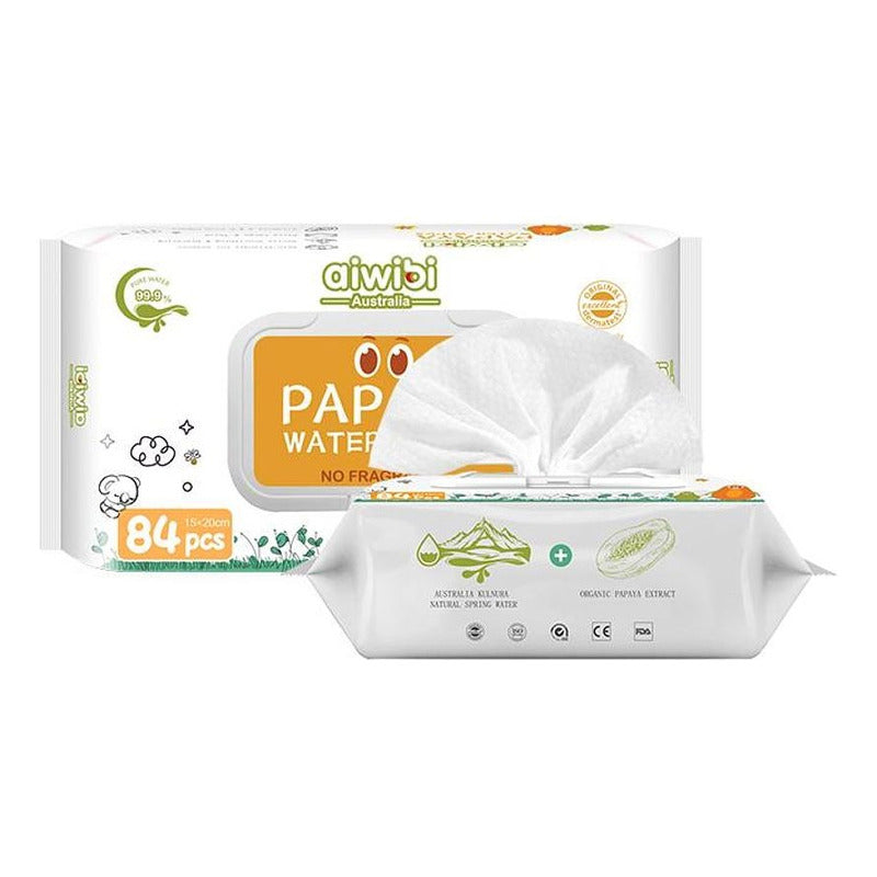 Toallas Húmedas Aiwibi Papaya Caja X 12 Paquete