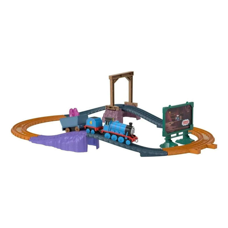 Tren Y Pista Thomas Y Sus Amigos  Minas De Cristal Thomas Azul