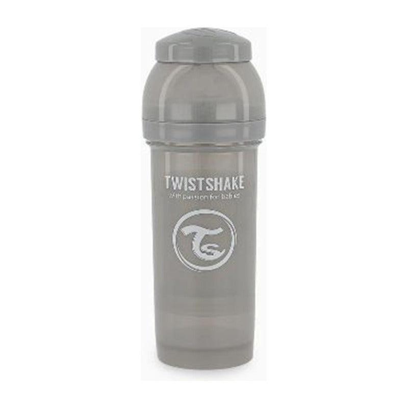 Mamadera Twistshake Anti-cólico 180ml Gris Liso