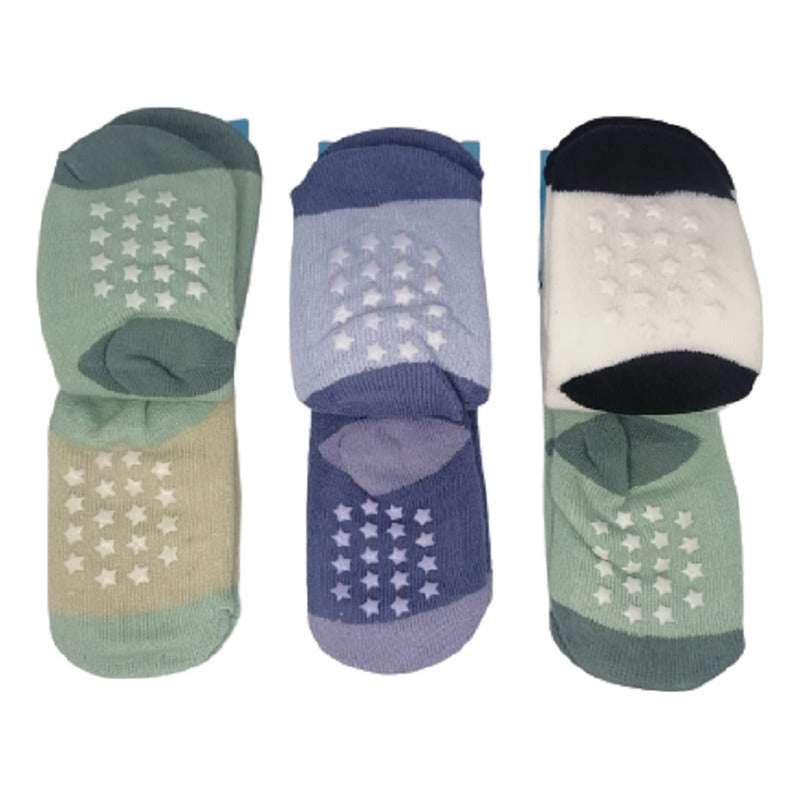 Pack 4 Pares De Calcetines Antideslizantes  Bebes Animalitos