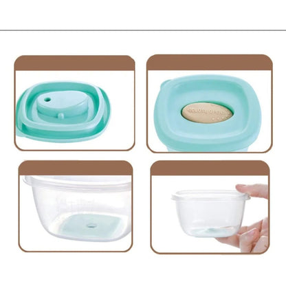Pack 4 Contenedores Taper Snack Comida Bebe-niños