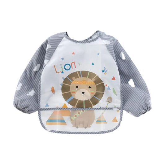 Delantal Babero Con Manga Impermeable Para Niños Animalitos