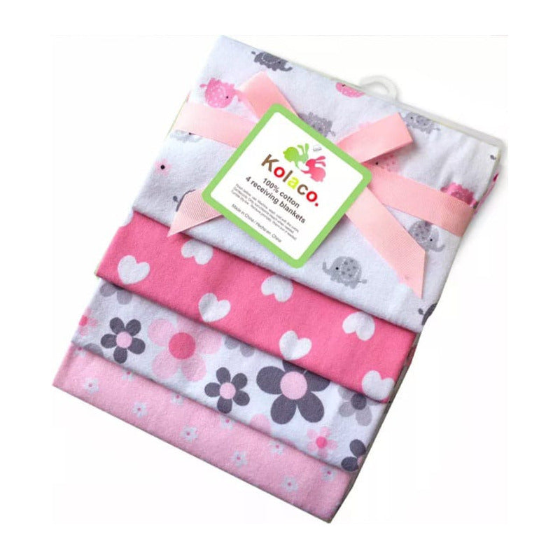 Set 4 Tutos Mantas Bebé Pañales Algodón Multiusos