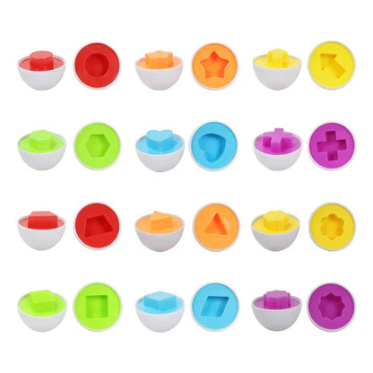 Juego Encaje Huevos Montessori Figuras Niños