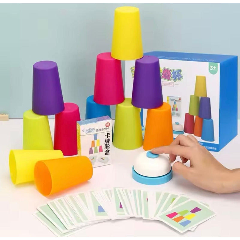 Juego Vasos Apilable- Patrón Estimulación Cognitiva Niños