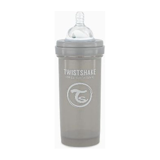 Mamadera Twistshake Anti-cólico 180ml Gris Liso