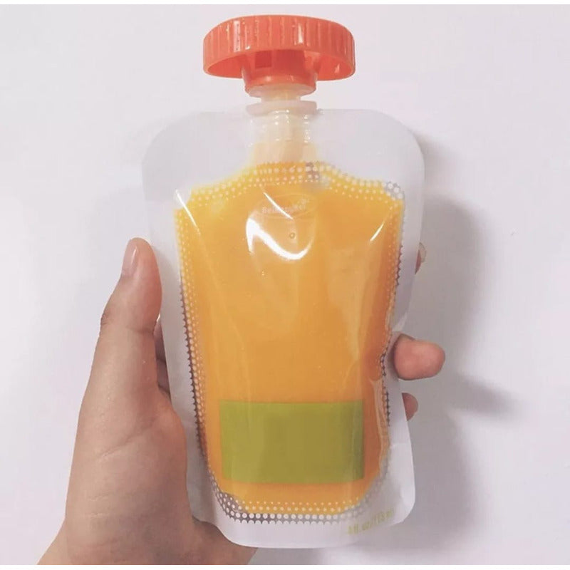 Pack 10 Bolsas Para Papillas Y Compotas Bebés Niños