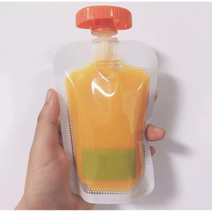 Pack 10 Bolsas Para Papillas Y Compotas Bebés Niños