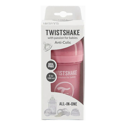 Mamadera Twistshake Anti-cólico 180ml Rosa Liso