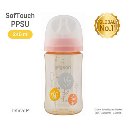 Biberón Mamadera Softouch Pigeon Ppsu Diseños 240ml