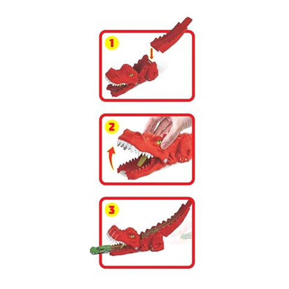 Lanzador De Autos Dinosaurio Hot Wheels Rojo