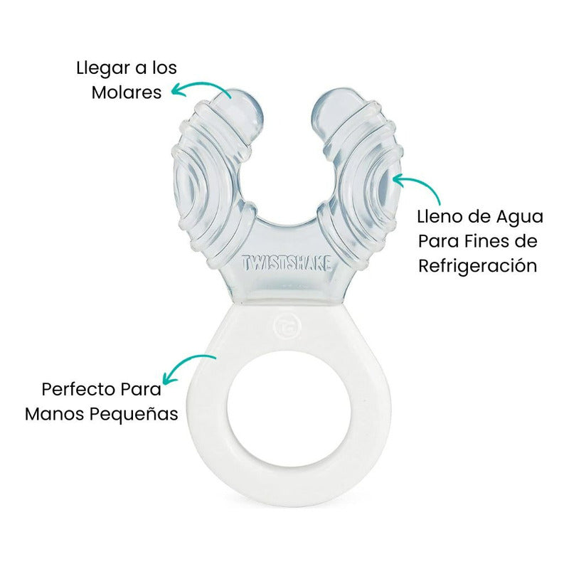 Mordedor Bebé Frio Cooler Teether Twistshake 2m+ Rosa Lisa