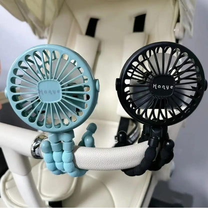 Ventilador Portátil Multiusos Coche De Bebé Usb Recargable