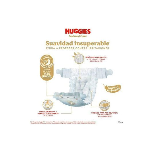 Pañales Huggies Natural Care  Rn 40 Unid Recién Nacido (rn) Sin Género