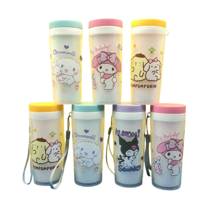 Vaso Con Tapa Diseño Kawaii Personajes Sanrio Niños