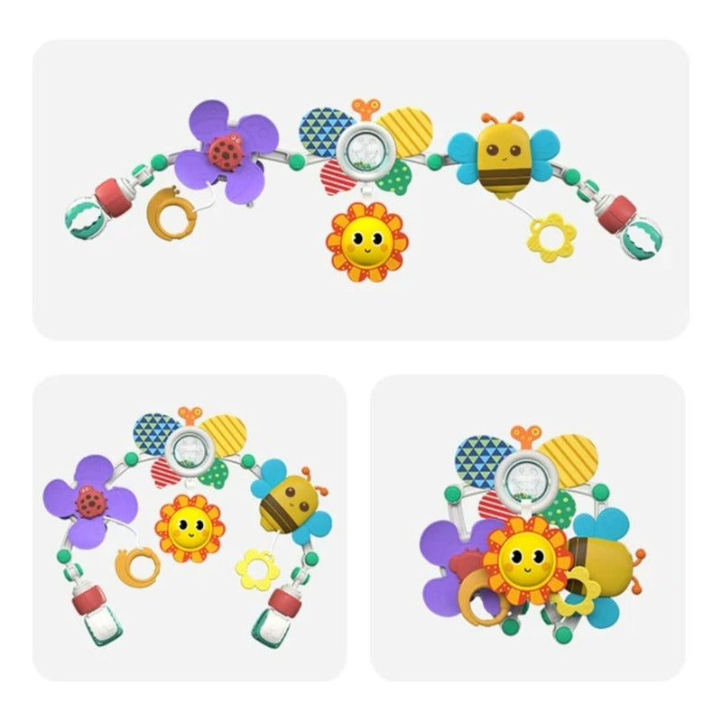 Arco Móvil Multiuso Estimulación Bebé Coche-cuna-sillas Multicolor Abeja