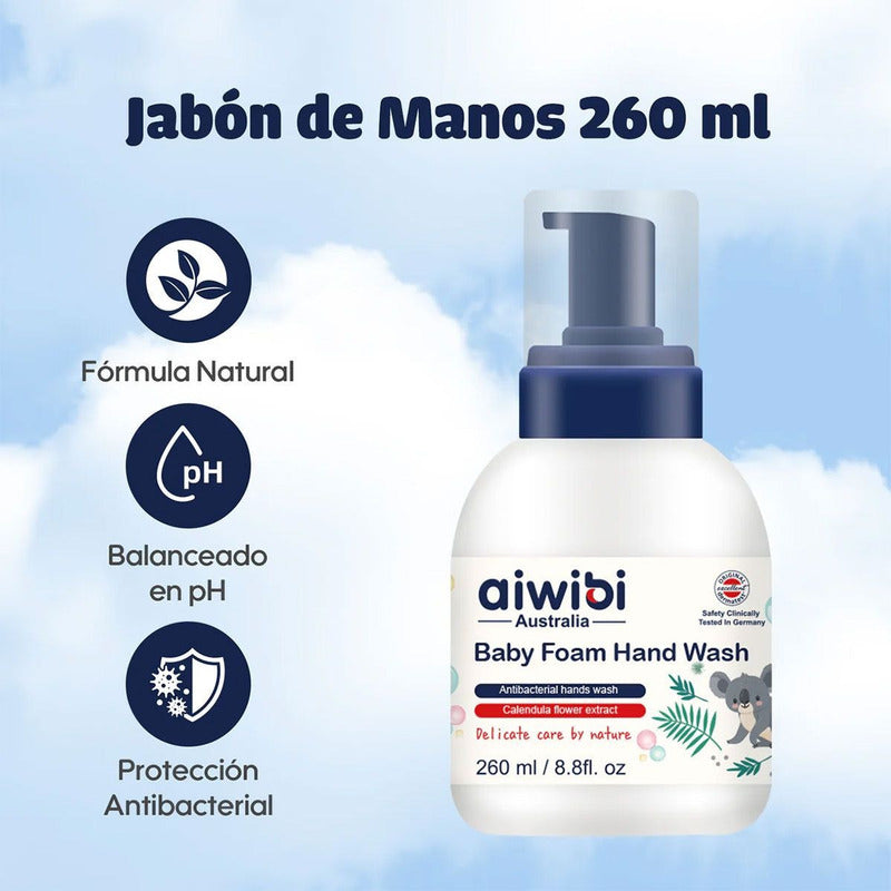Jabon Manos En Espuma Antibacterial Aiwibi 260 Ml