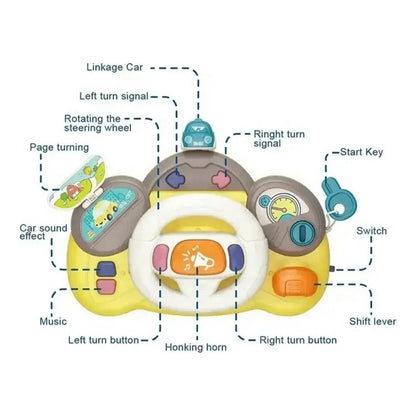 Volante Infantil Multifunción Para Bebe Juguete Musicales