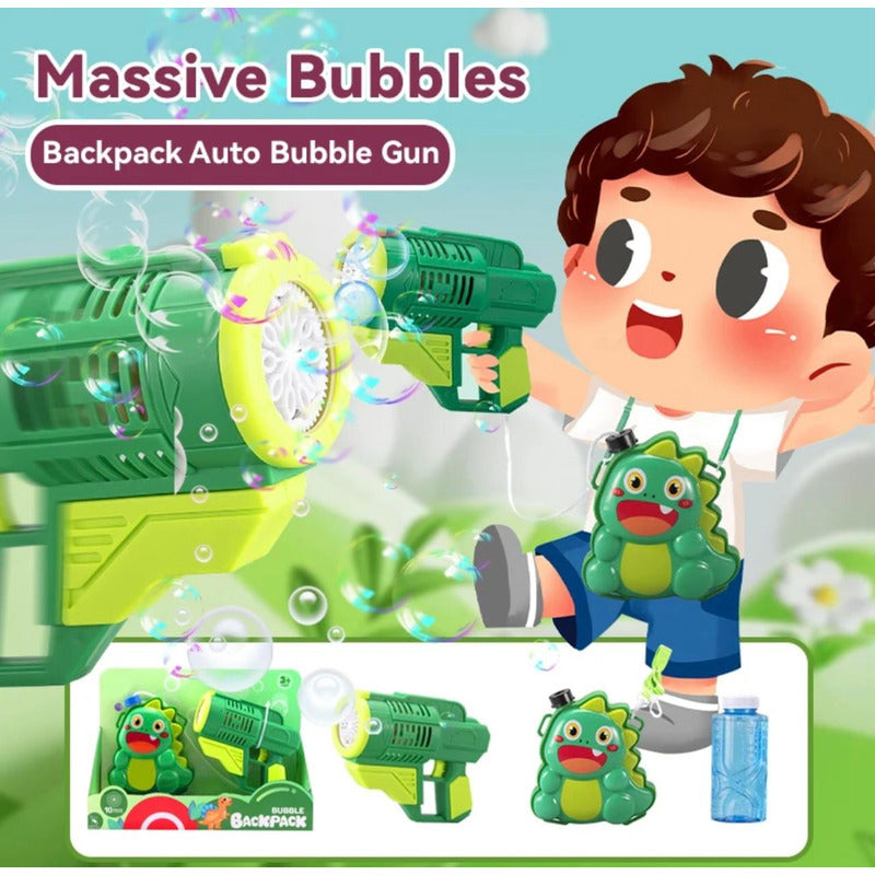 Pistola Burbuja Lanza Burbuja Con Deposito Personajes Niños