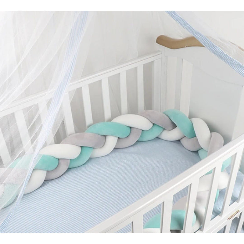 Trenza Cojín Seguridad Para Cuna Bebes Protección