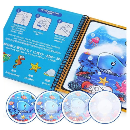 Cuaderno Magico De Agua Para Niños Y Niñas Dibujo