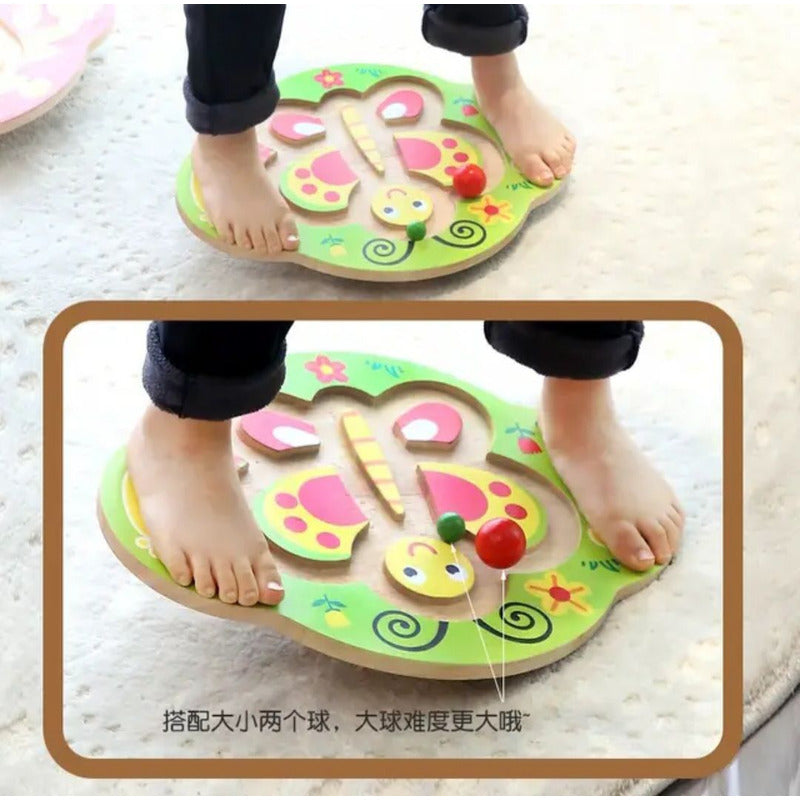 Juego De Equilibrio Didactico Tabla Sensorial Madera