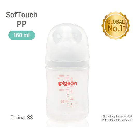 Biberón Softouch Pigeon Pp 160ml Color Blanco