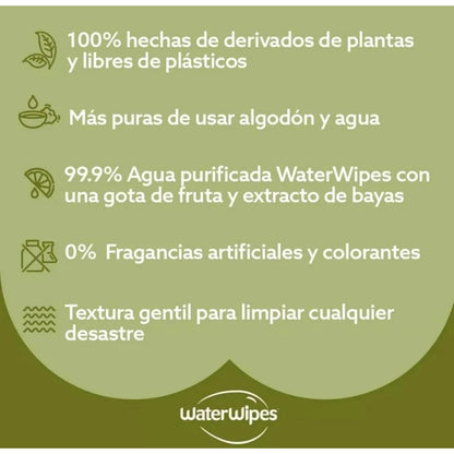 Toallas Húmedas Water Wipes Textura Pack (3 Paq X 60 Und)