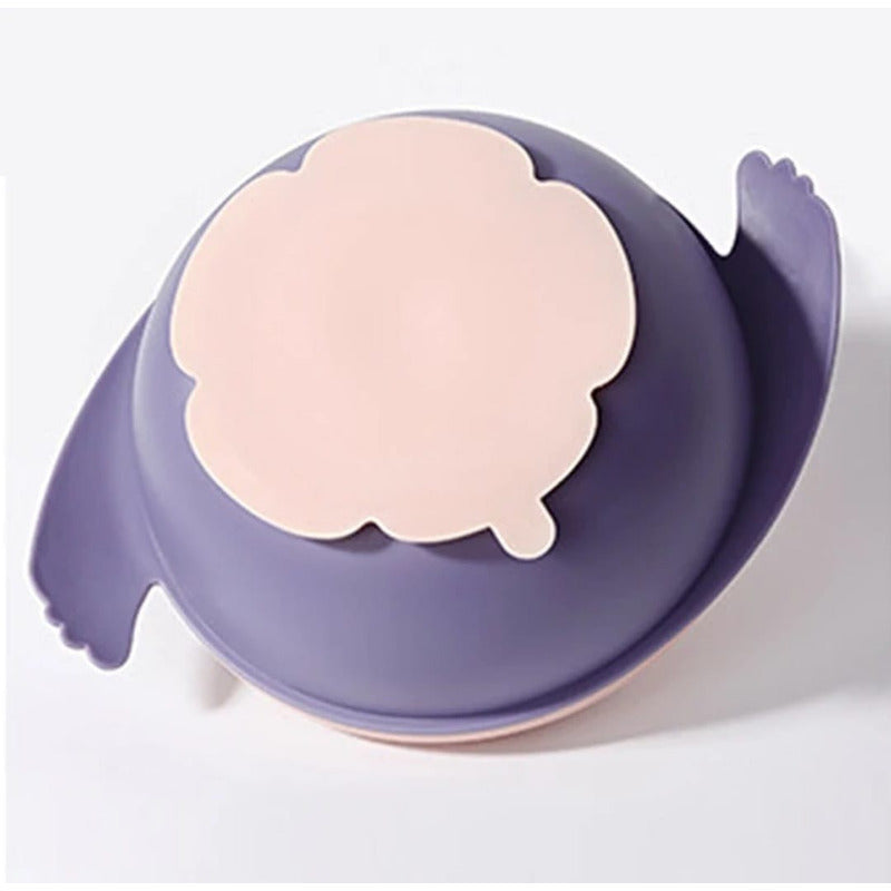 Plato Bowl 3 En 1 Con Tapa Y Cubiertos Bebé- Niños